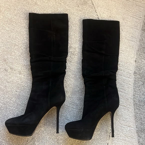 Sergio Rossi suede platform boots. - Picture 6 of 8